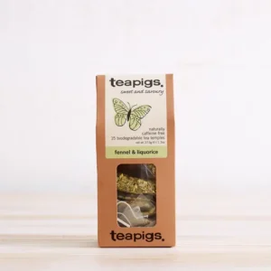 Teapigs Fennel and Liquorice, 15 Tea Bags 37.5g, front lifestyle, available at teas.co.uk