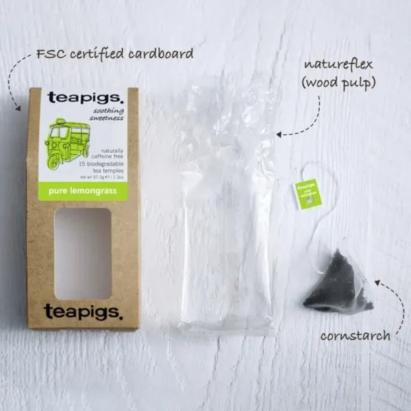 Teapigs Pure Lemongrass, 15 Tea Bags, 37.5G, About Our Packaging, Available At Teas.co.uk