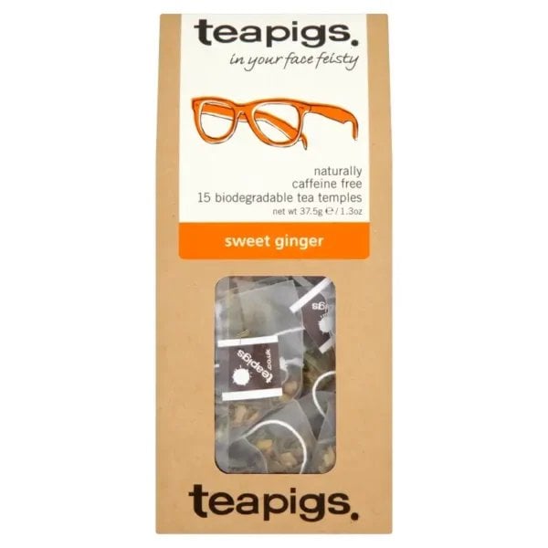 Teapigs Sweet Ginger, 15 Tea Bags, 37.5G, Fruit And Herbal Tea, Teapigs Limited. Sold By Teas.co.uk.