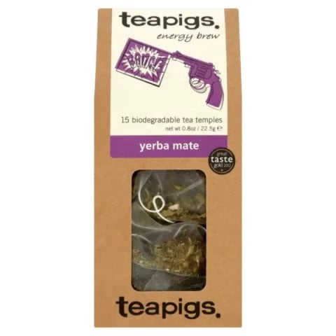 Teapigs Yerba Mate, 15 Tea Bags 37.5g, front of box, available at teas.co.uk