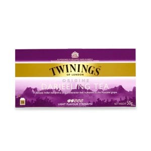 Twinings Darjeeling Tea (International Blend), 25 Tea Bags 50g, uk packaging front, available at teas.co.uk
