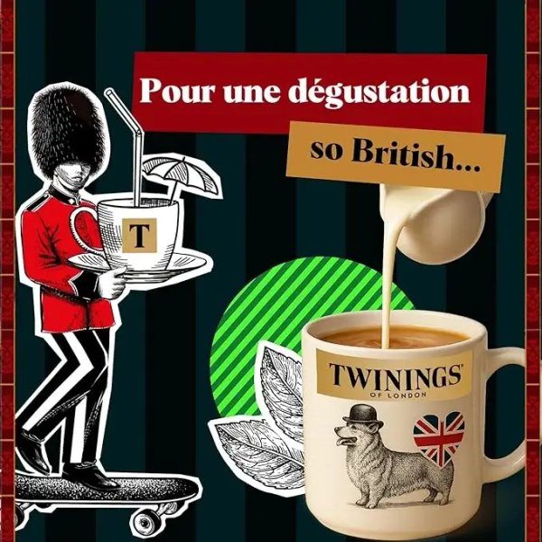 Twinings Scotland's Ceylon Tea (International Blend), 20 Tea Bags 40g, british french humour, available at teas.co.uk