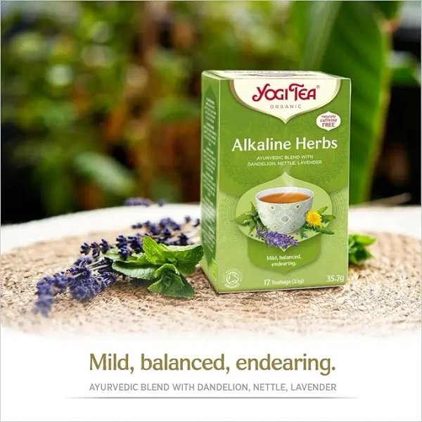Yogi Tea Organic Alkaline Herbs, 17 Tea Bags 35.7g, lifestyle 1, available at teas.co.uk