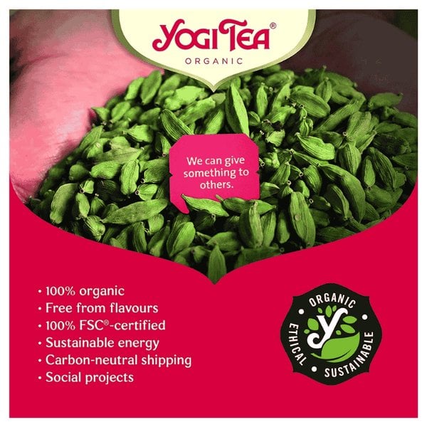 Yogi Tea Organic Ginger and Lemon, 17 Tea Bags 30.6g, premium ingredients, available at teas.co.uk