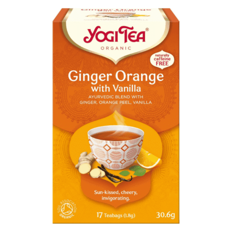 Yogi Tea Organic Ginger, Orange with Vanilla, 17 Tea Bags 30.6g