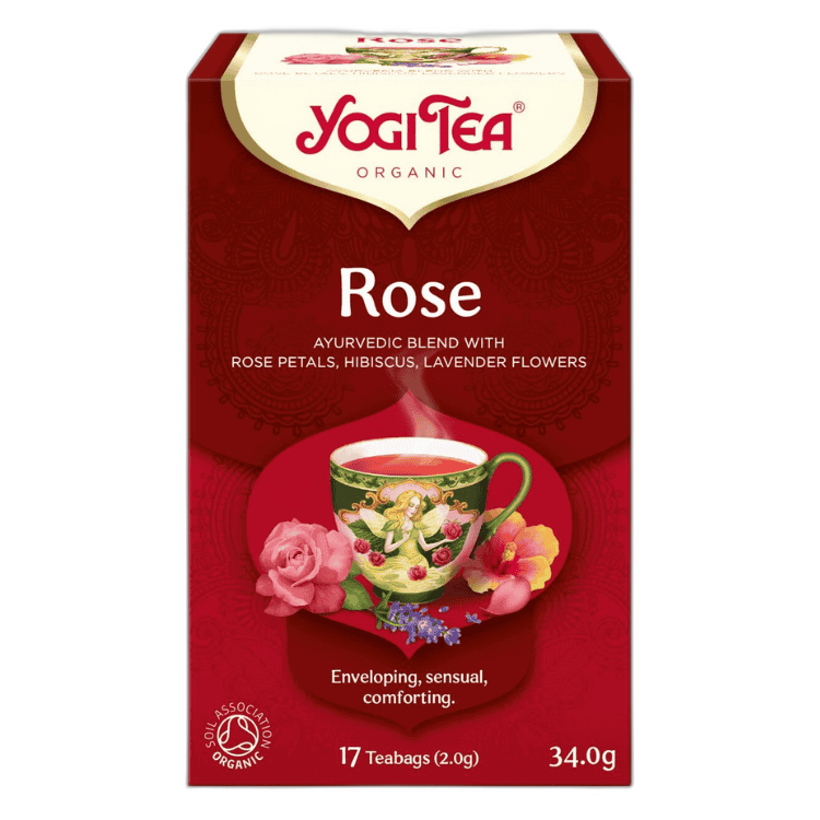 Yogi Tea Organic Rose, 17 Tea Bags 34g, Fruit and Herbal Tea, Yogi Tea GmbH. Sold by Teas.co.uk.