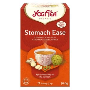 Yogi Tea Organic Stomach Ease, 17 Tea Bags 30.6g, Decaffeinated Speciality Teas, Yogi Tea GmbH. Sold by Teas.co.uk.