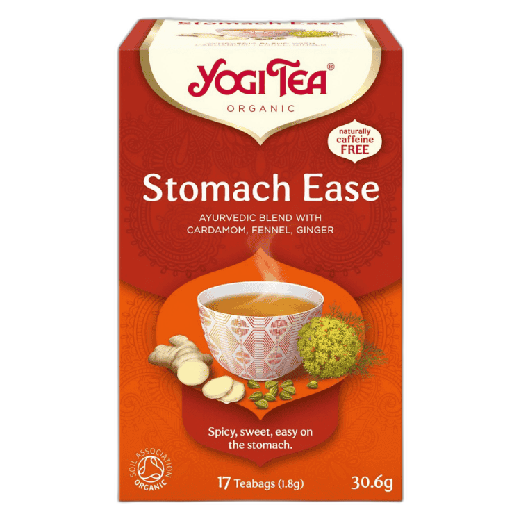 Yogi Tea Organic Stomach Ease, 17 Tea Bags 30.6g, Fruit and Herbal Tea, Yogi Tea GmbH. Sold by Teas.co.uk.