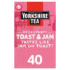 Yorkshire Tea Toast And Jam, 40 Tea Bags 125G