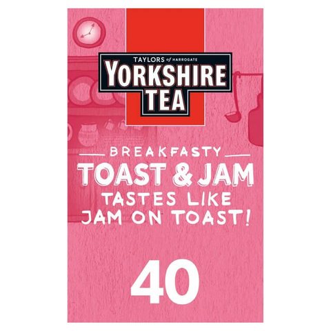 Yorkshire Tea Toast and Jam, 40 Tea Bags 125g