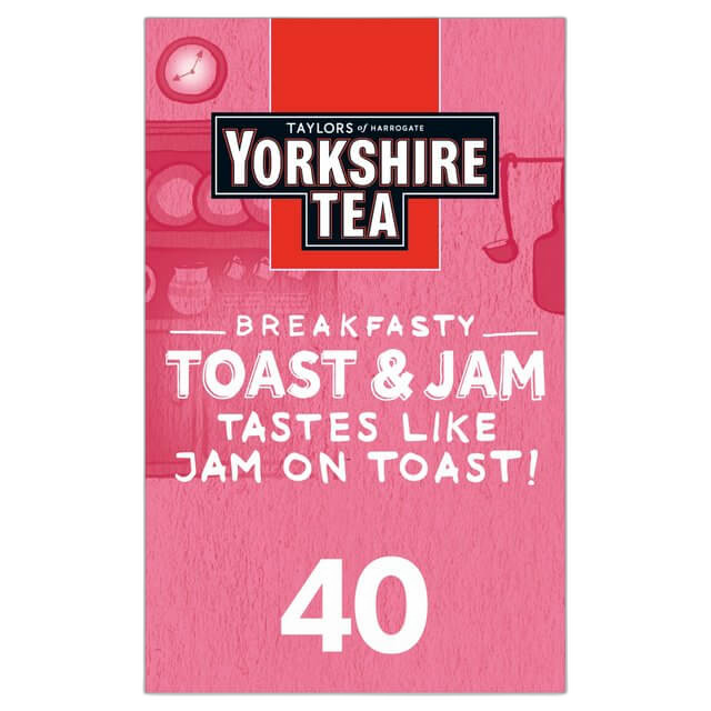 Yorkshire Tea Toast and Jam, 40 Tea Bags 125g, Black Tea, Bettys & Taylors Group Limited. Sold by Teas.co.uk.