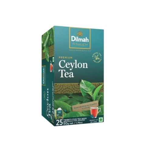 Dilmah Premium Ceylon Black, 25 Tea Bags 50g, Black Tea, MJF Holdings Ltd. Sold by Teas.co.uk.