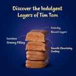 Arnott's Tim Tam Extra Chocolaty Biscuits, 200g, pack shot 2, available at teas.co.uk