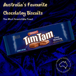 Arnott's Tim Tam Extra Chocolaty Biscuits, 200g, pack shot 3, available at teas.co.uk