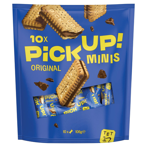 Bahlsen PiCK UP! Minis Milk Chocolate Biscuit Bars, 10 Pack