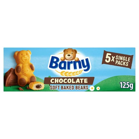 Barny Chocolate Soft Baked Bears Biscuits Multipack, 5 Pack 125g