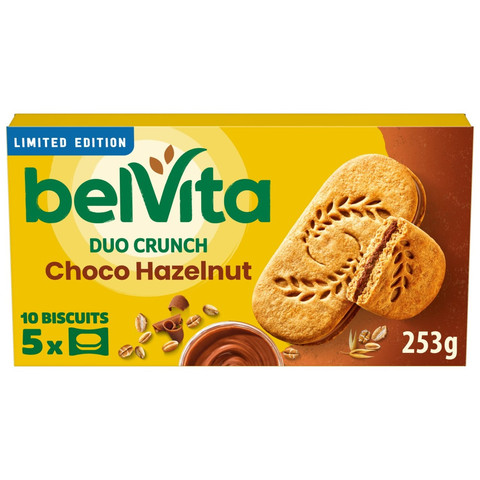 Belvita Sandwich Chocolate Hazelnut Breakfast Biscuits, 253g
