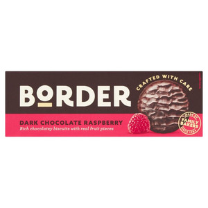 Border Dark Chocolate Raspberry Biscuits, 150g