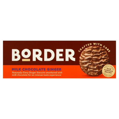 Border Milk Chocolate Ginger, 150g