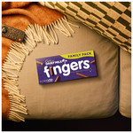 Cadbury Dairy Milk Fingers Milk Chocolate Biscuits Tray, 189g, pack shot 2, available at teas.co.uk