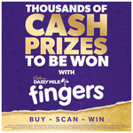 Cadbury Dairy Milk Fingers Milk Chocolate Biscuits Tray, 189g, pack shot 5, available at teas.co.uk