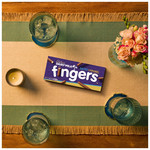 Cadbury Dairy Milk Fingers Salted Caramel Flavour Biscuits, 114g, pack shot 3, available at teas.co.uk