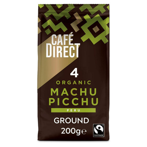 Cafédirect 4 Organic Machu Picchu Ground Coffee, 200g
