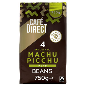 Cafédirect Organic Machu Picchu Peru Coffee Beans, 750g