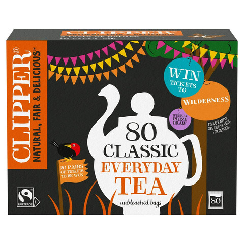 Clipper Fairtrade Everyday Tea, 80 Pack 232g