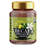 Clipper Fairtrade Organic Decaf Latin American Instant Coffee, 100g, pack shot 3, available at teas.co.uk