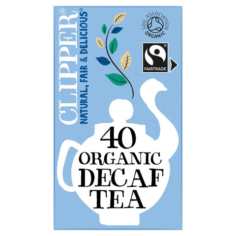 Clipper Organic and Fairtrade Decaffeinated Tea, 40 Tea Bags 116g