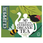 Clipper Organic Everyday, 80 Tea Bags 232g, pack shot 2, available at teas.co.uk
