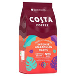 Costa Coffee Intense Amazonian Blend Coffee Beans, 1kg, pack shot 2, available at teas.co.uk