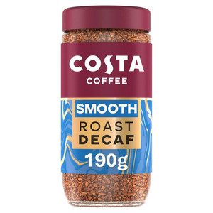 Costa Coffee Smooth Decaf Blend Instant Coffee, 190g