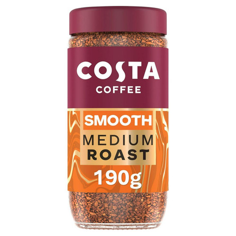 Costa Coffee Smooth Medium Blend Instant Coffee, 190g