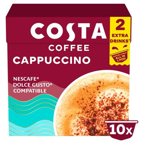 Costa Nescafe Dolce Gusto Compatible One Cappuccino, 130g