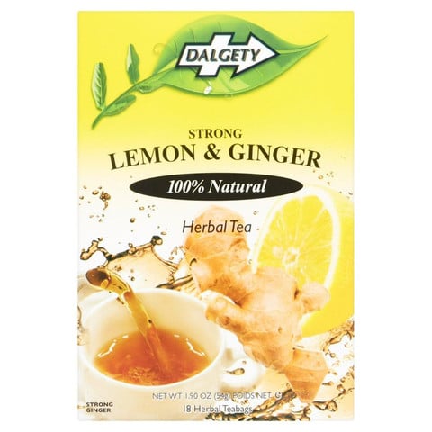 Dalgety Strong Lemon & Ginger Herbal, 18 Tea Bags 54g