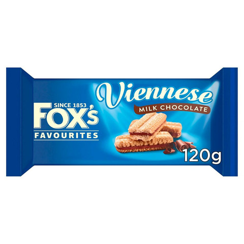 Fox's Biscuits Milk Chocolate Viennese, 120g