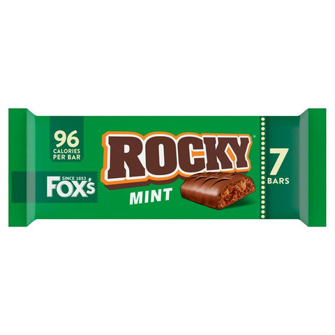 Fox's Biscuits Rocky Mint Biscuit Bars Multipack, 7 Pack 138g