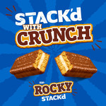 Fox's Biscuits Rocky STACK'd Vanilla Cream Flavour Biscuit Bars 5 Bars Multipack, 125g, pack shot 2, available at teas.co.uk