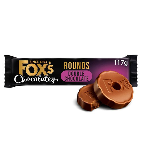 Fox's Chocolatey Biscuits Double Chocolate Rounds, 117g