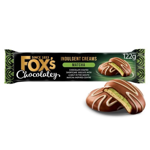 Fox's Chocolatey Biscuits Matcha Indulgent Creams, 122g