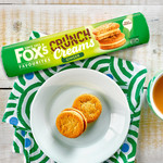 Fox's Favourites Crunch Creams Biscuits - Ginger, 200g, pack shot 2, available at teas.co.uk