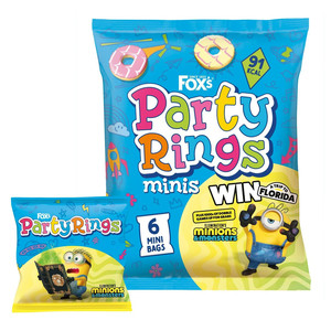 Fox's Party Rings Mini Biscuits Multipack, 6 Snack Bags 126g