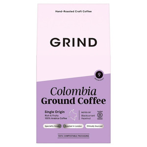 Grind Single Origin Colombia Ground Coffee, 200g