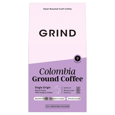 Grind Single Origin Colombia Ground Coffee, 200g
