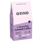 Grind Single Origin Colombia Ground Coffee, 200g, pack shot 2, available at teas.co.uk
