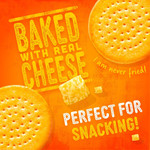 Jacob's Baked Cheddars Cheese Biscuits Twin Pack 2x150g, pack shot 3, available at teas.co.uk