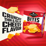 Jacob's Bites Crackers - Red Leicester Flavour, 125g, pack shot 2, available at teas.co.uk