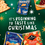 Jacob's Mini Cheddars Original Baked Snacks Christmas, 260g, pack shot 2, available at teas.co.uk
